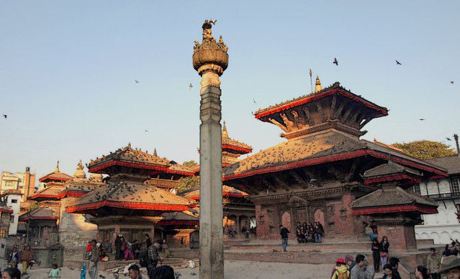 Double color Nepal (3) Buddhism and Buddhism (2) Duba Plaza, Kathmandu