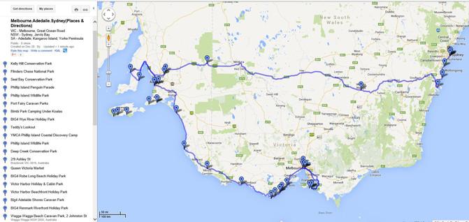 [18 day RV tour in southeast Australia]