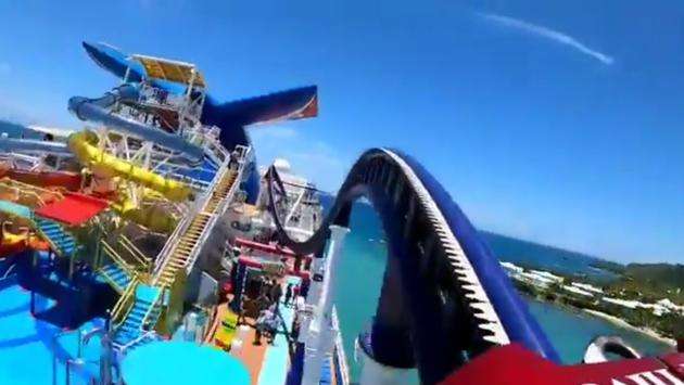 WATCH: Rider POV for BOLT - The First Roller Coaster at Sea